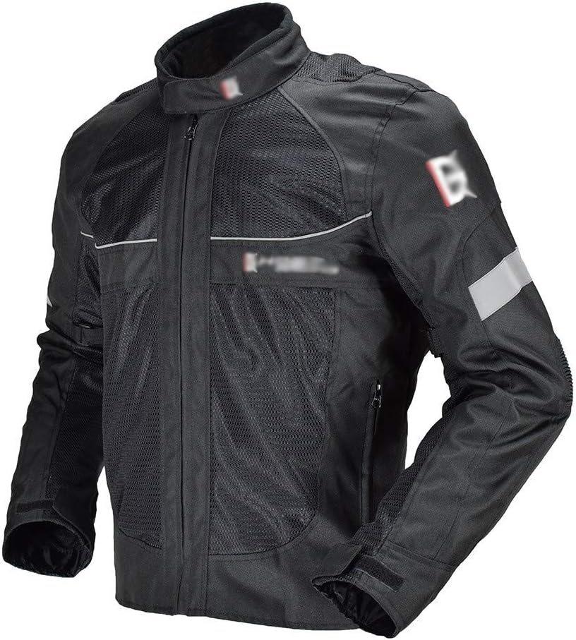 XEPAJS Lightweight Motorcycle Jacket for Men Adults, Motorbike Jacket Windproof Full Body Protective Gear Armor, Spine Dorsal Protector Waterproof CE Armoured (M-2XL)