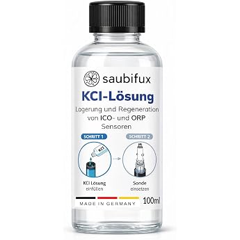 Saubifux KCL Solution Potassium Chloride 3 MOL Storage Solution for pH and Redox Electrodes Liquid 1 Piece