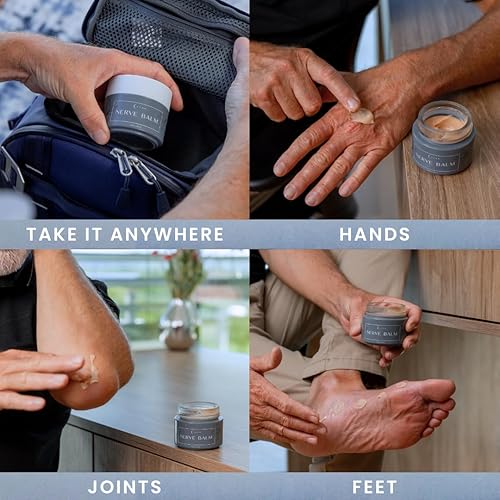 Miniatura 5 de Lune Bálsamo nervioso - Crema neuropatía para quemar, hormigueo y entumecimiento en pies y manos Crema natural para aliviar el dolor nervioso con