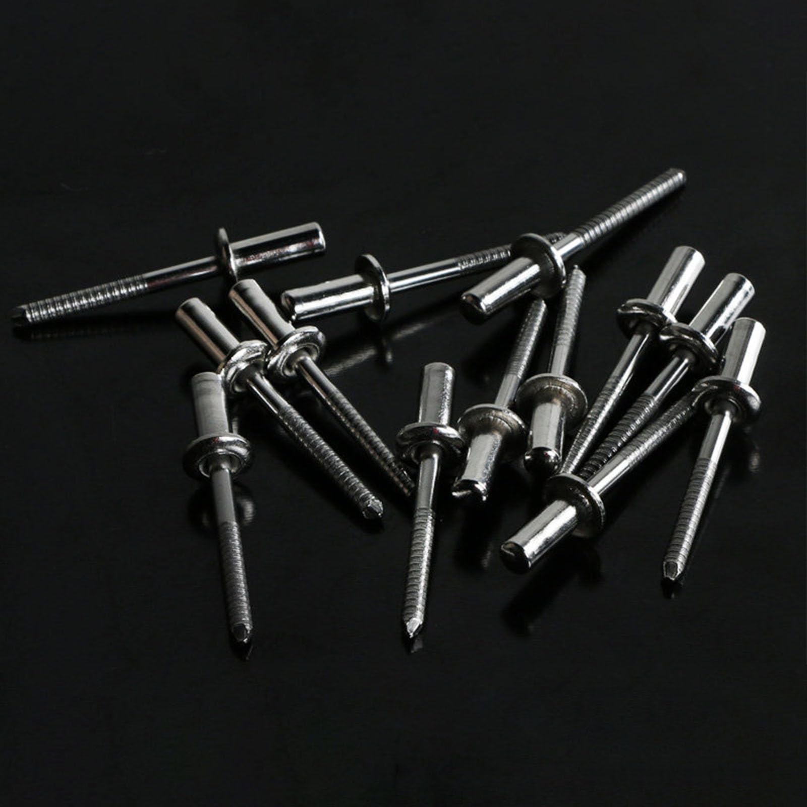 Rivets Aveugles En Aluminium Avec Grande Bride, Pop D'étanchéité 4.8x10-20mm 6.4x13-30mm Tête Plate Acier Inoxydable