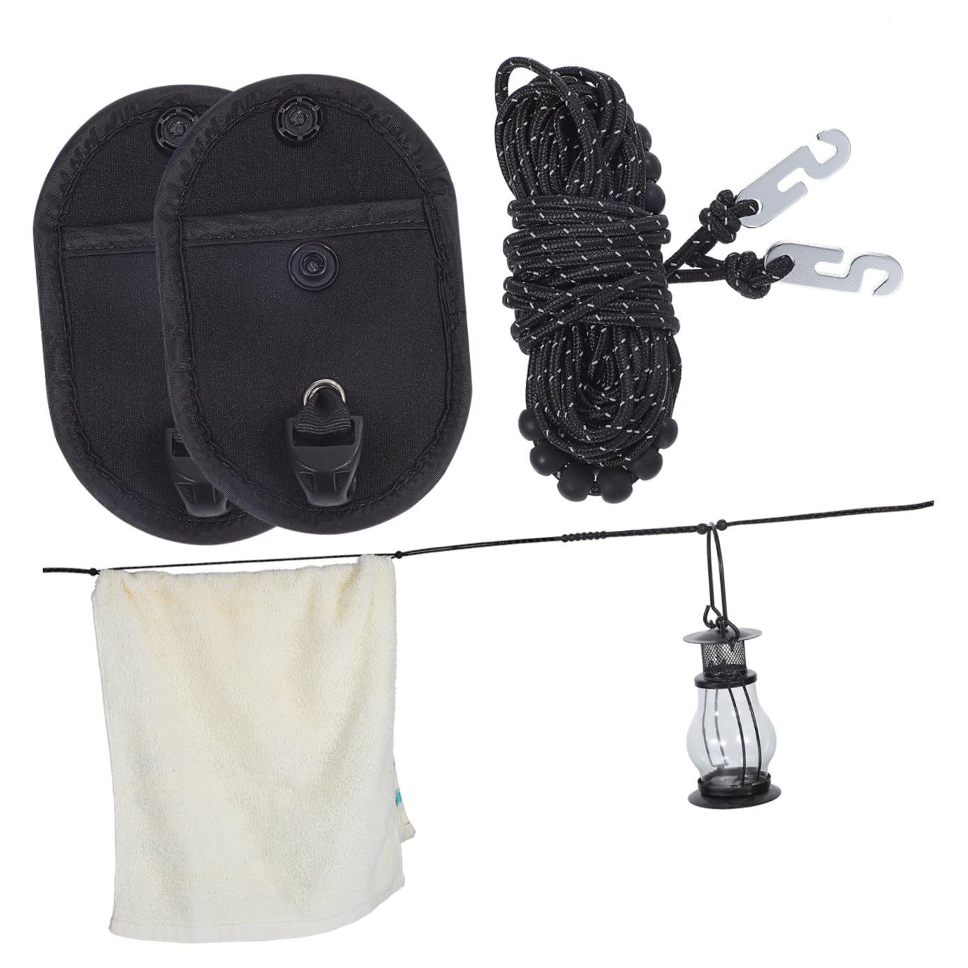 TOPBATHY 2 Sätze Wäscheleine Clothesline Camping Zubehör Camping-zubehör Camper Zubehör Camping-Essentials Zelt Lanyard Zeltaufbewahrungsgurt Zeltschnüre Hochfestes Nylon 2 Stück * 2