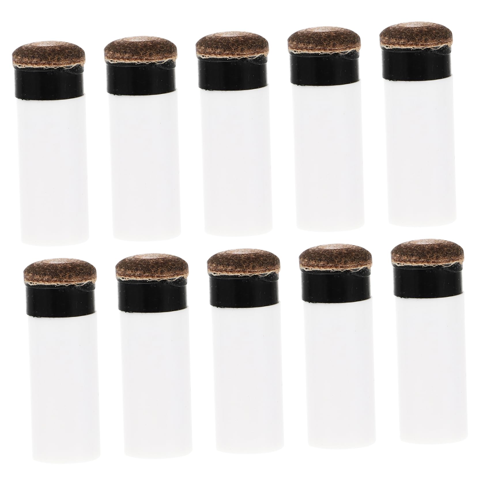Mikikit 10Pcs Screw Billiard Cue Tips Replacement Durable Tips for Pool Cues Easy to Install Billiard Repairing Parts Convenient and Use