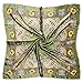 Vabovin Foulard carré en satin pour femme 88,9 cm, 40- Noix de cajou vert olive