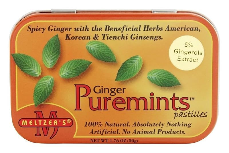 Meltzer's Pastilhas de gengibre com 5% de gingeróis, 49,28 g