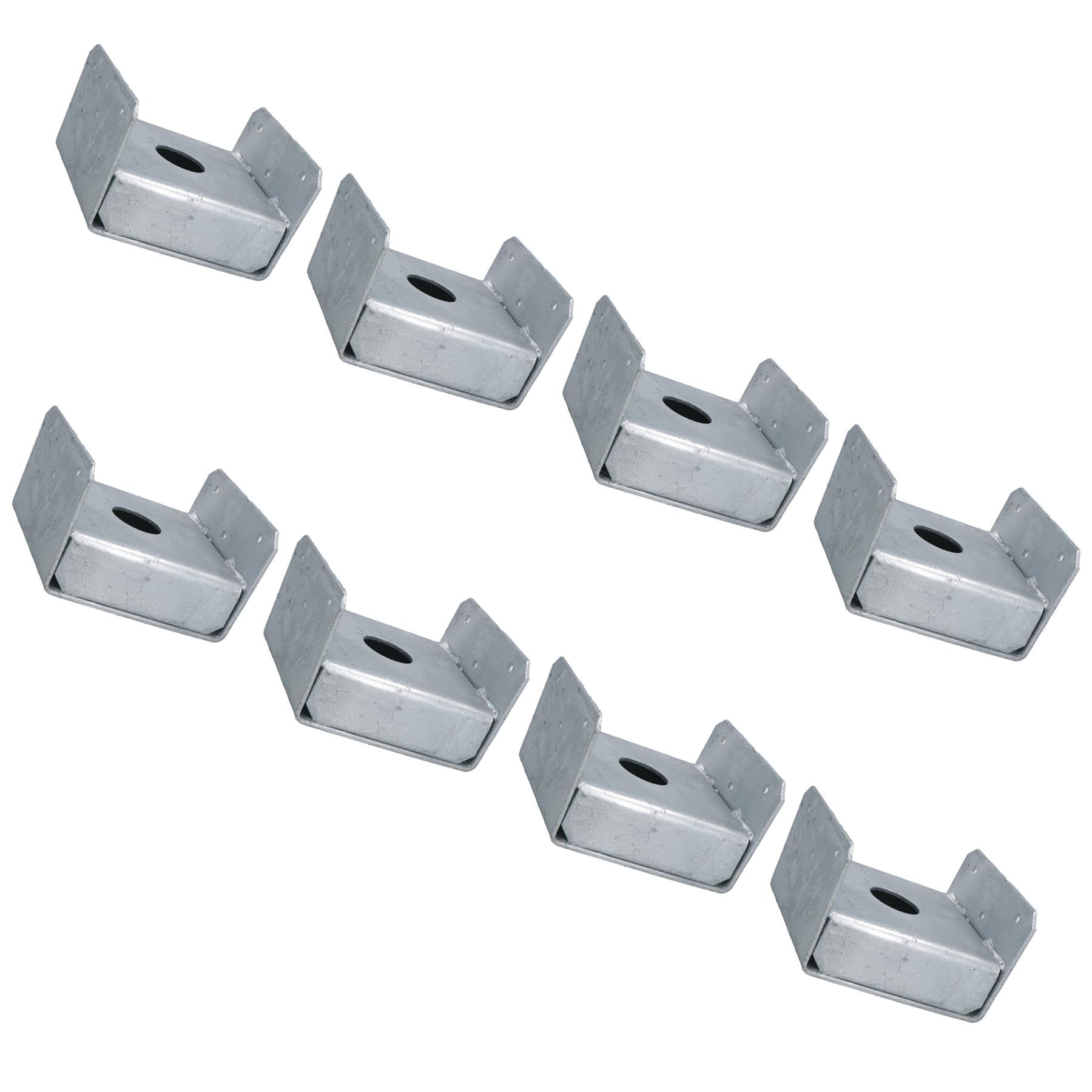 Deck Post Base Holder Pillar Foot Bracket 100mm x 100mm Pergola Canopy 8PK