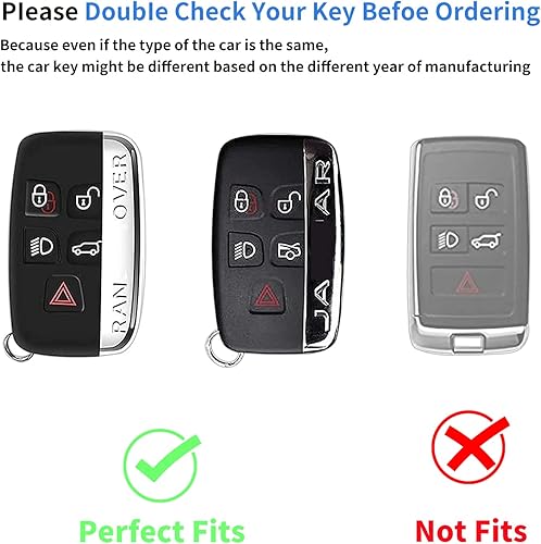 Miniatura 2 de Funda para llavero LAND ROVER compatible con Range Rover Evoque Sport Velar Land Rover Discovery Jaguar F-Pace F-Type XE XF XFL XEL XJ