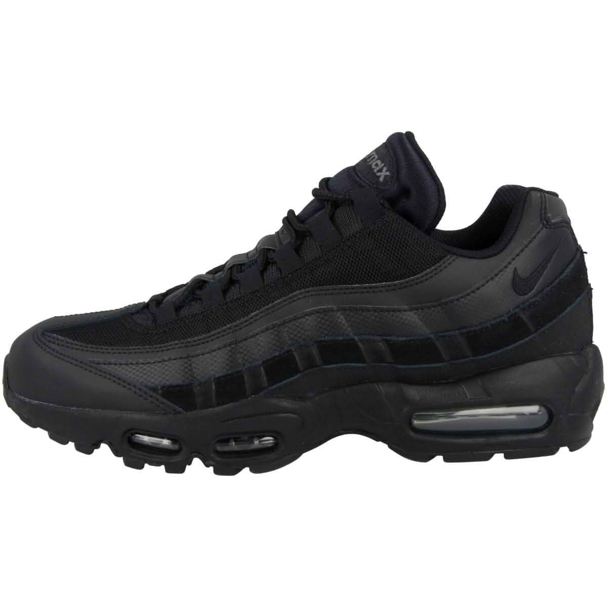 Nike CI3705-001-8 Unisex Adult Air Max 95 Essential Black/Black/Dk Grey