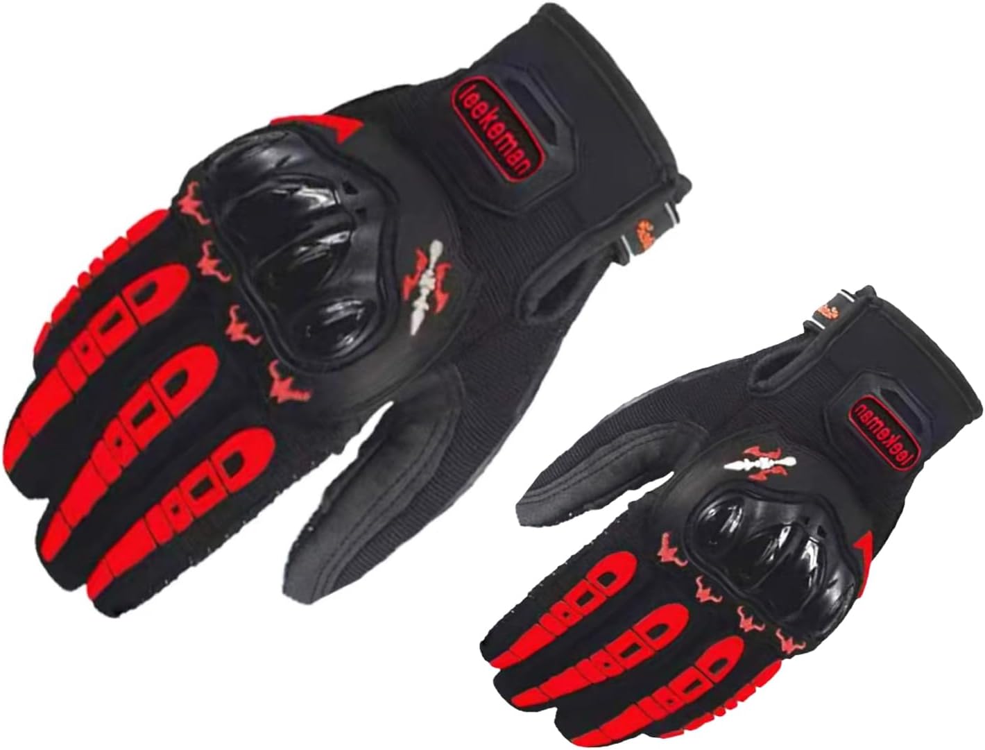 ToursorMotorbike Gloves, Breathable, Touch Screen Motorcycle Gloves, Anti-Slip, Strong Grip, Hard Knuckle Protection, Men's Women's Off-Road Scooter, Mountain Bike, Road Bike