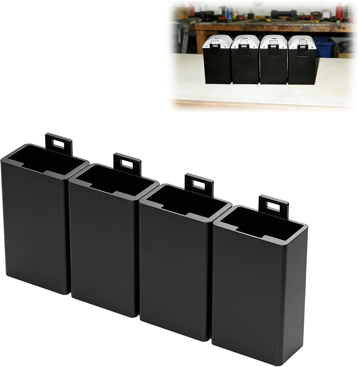 Soporte de batería compatible con Potensic Atom 4K / SE y LT Tiene capacidad para 2,3 o 4 baterías en su estuche para un viaje y almacenamiento convenientes (x4)