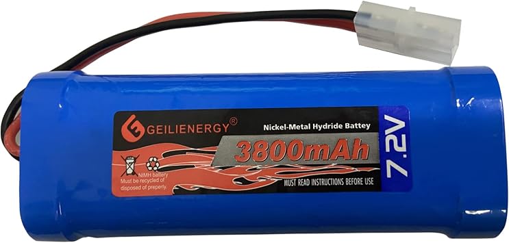 3800mAh 7.2V Ni-Mh Rechargeable Battery Pack for Rc Racing Car Boat Tank 1 Pack 7.2V 3800mAh Battery