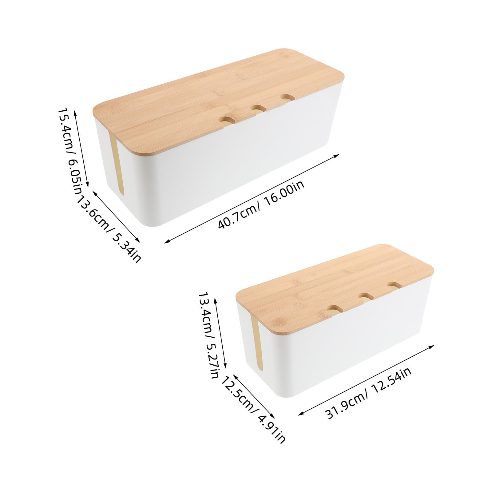 Kabelmanagementbox mit Löchern für Schreibtisch und Büro Geräte