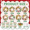 Hollowfly 48 Sets Christmas Wreath Craft Kits for DIY Santa Claus Wreath Hanging Ornaments Make Your Own Paper Xmas Craft with Stickers for Christmas Party Favors School Classroom Activities #2
