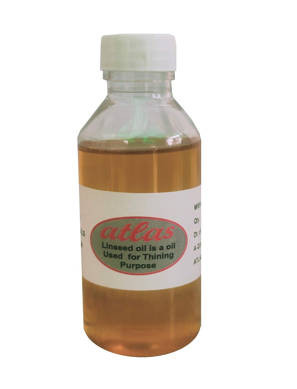 Atlas Colours Linseed Oil for Oil Painting 100 Ml (200 Ml (2 Bottles