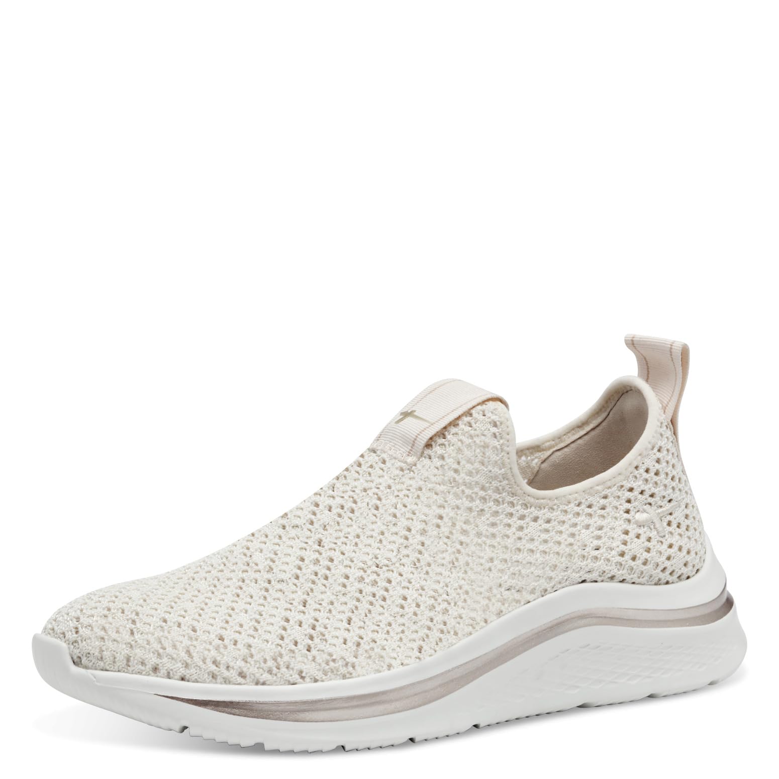 Tamaris Comfort Women’s VeganSlip-On Sneakers, Beige, 6 UK