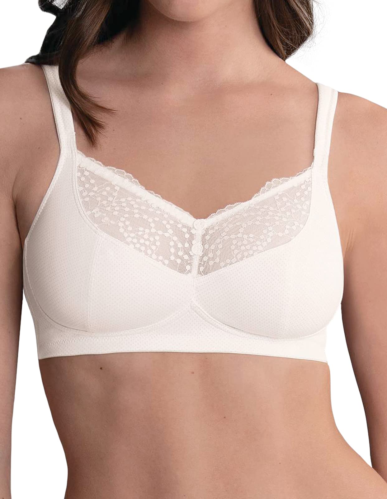 Anita Care Orely 5782X-006 Women's White Non-Padded Non-Wired Mastectomy Post Operative Bra