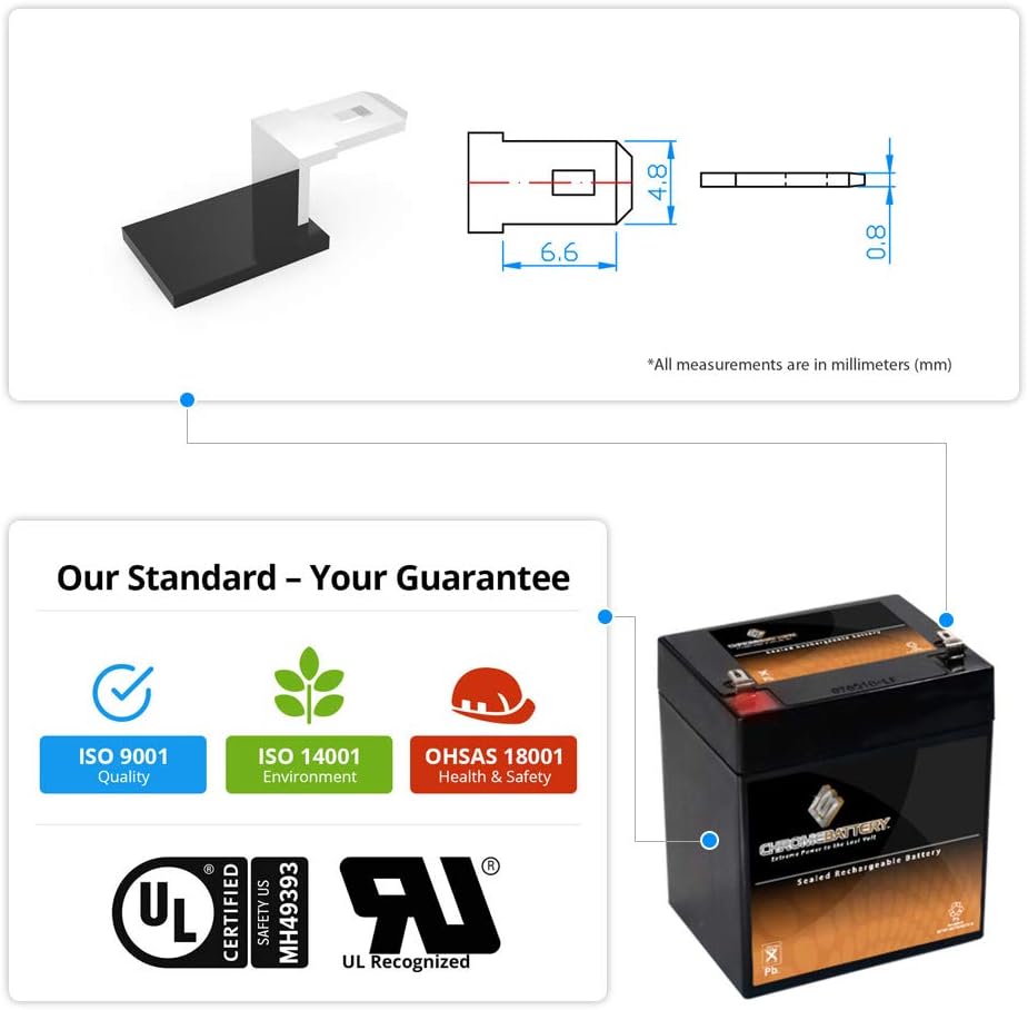 12V 5AH ATV Go Kart sealed BATTERY 50 70cc 110cc 125cc
