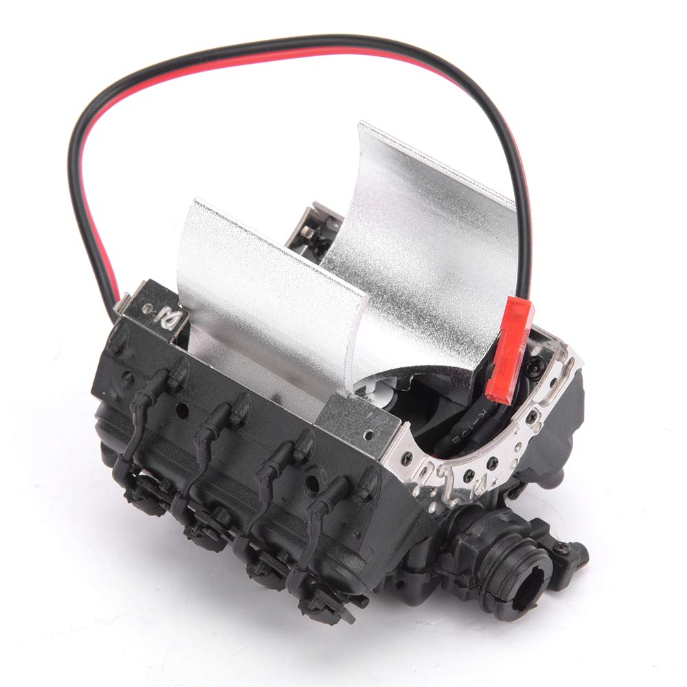 Chłodnica Symulacyjna Silnika RC do, Scx10, Silnik (BLACK)