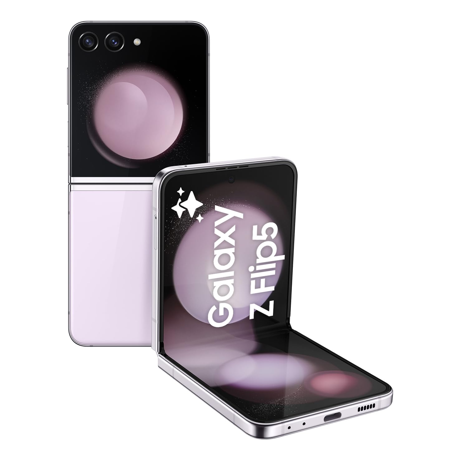 Samsung Galaxy Z Flip5 Faltbares AI-Android-Smartphone ohne Vertrag, Handy, 512 GB, Ausdauernde Akku-Laufzeit, Klappbares Design, Lavendel, Inkl. 36 Monate Herstellergarantie [Exklusiv bei Amazon]