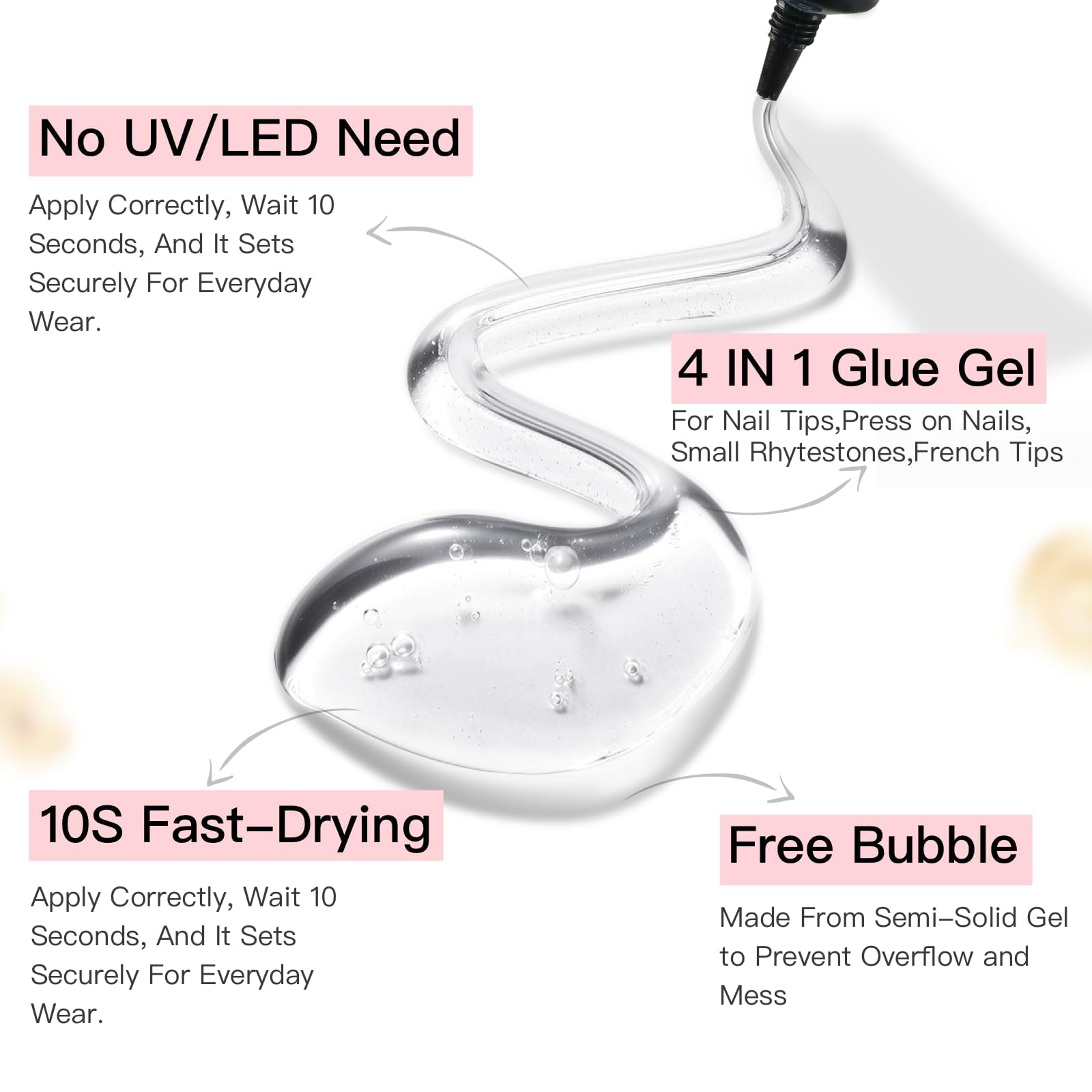 CurvLife Nail Glue: Strong Hold for Press-On Nails -3 CurvLife Nail Glue: Strong Hold for Press-On Nails -3