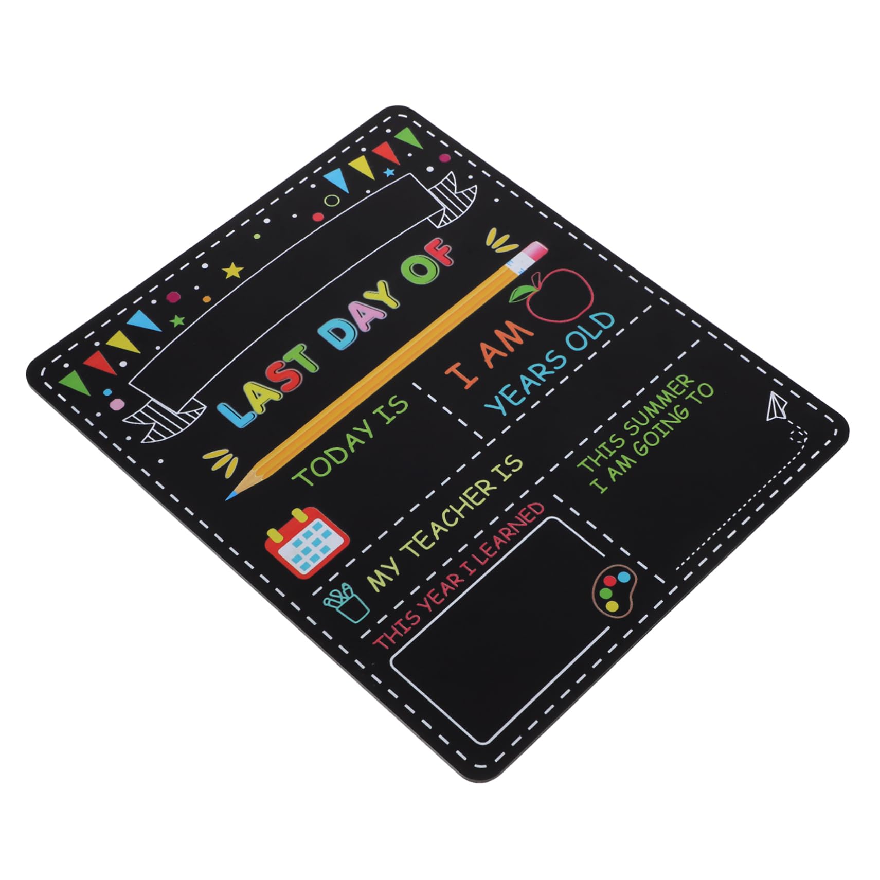 Angoily 4 Pezzi Lavagna Doppia in per Primo Scuola Resistente e Leggera Riutilizzabile per Asilo e Scuole Superiori Accessorio Fotografico per Scolastici