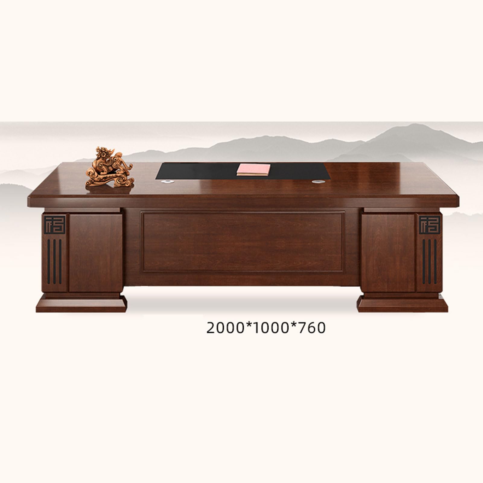Amazon.com: YZABEL 94 inch Solid Wood Office Desk with File
