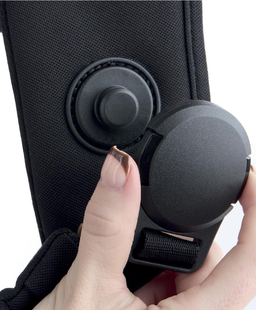 Mamas & Papas Kudo Porte-bébé – Noir – Facile à installer, à ajuster et à enlever, design innovant, soutien ergonomique, posture saine – 0-36 mois