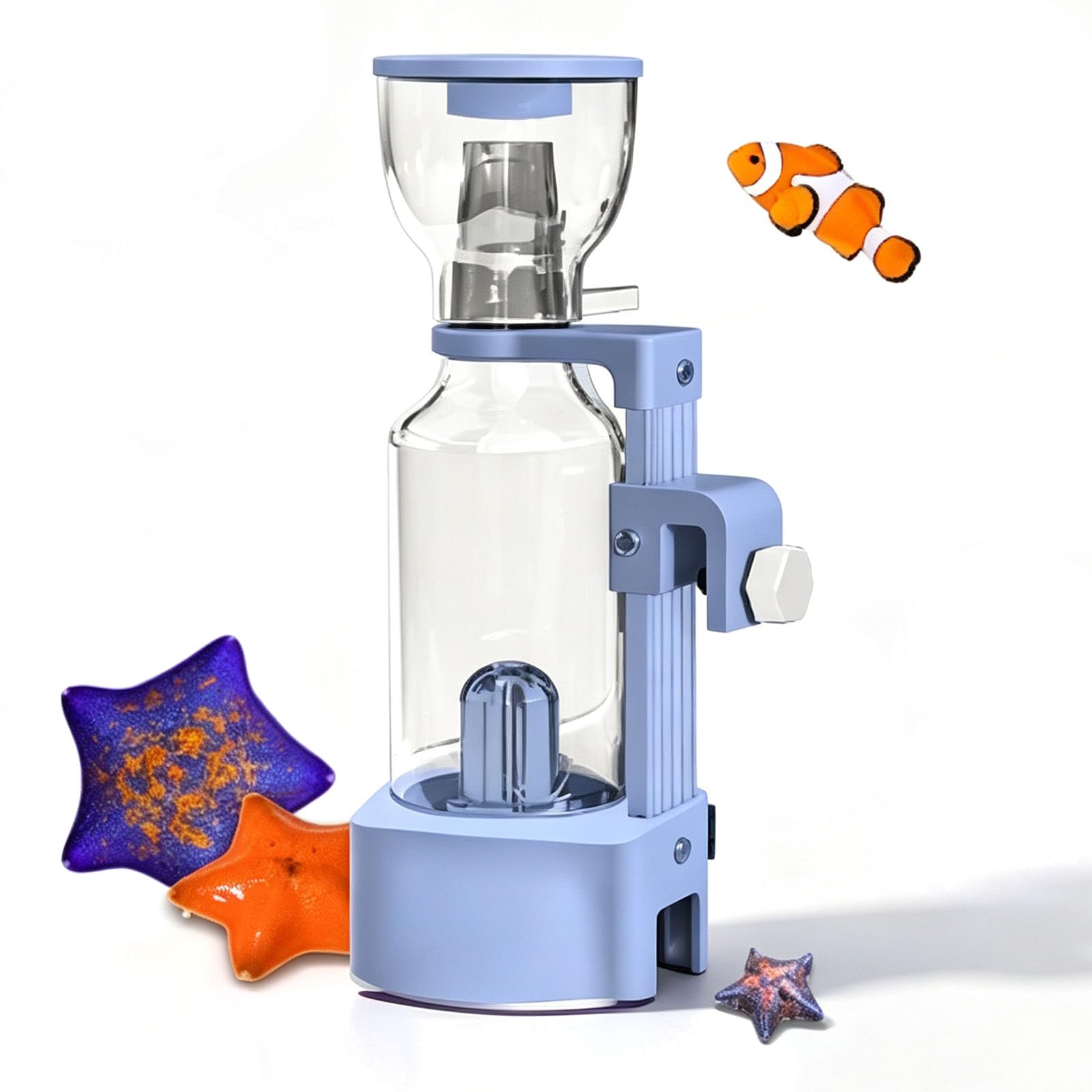 Écumeur De Protéines pour Aquarium De 20 L, Petit Filtre D'aquarium, Tige De Réglage Fixe, Débit Réglable, Amovible, Fonctionnement Silencieux, pour Petits Coraux Et Eau De Mer