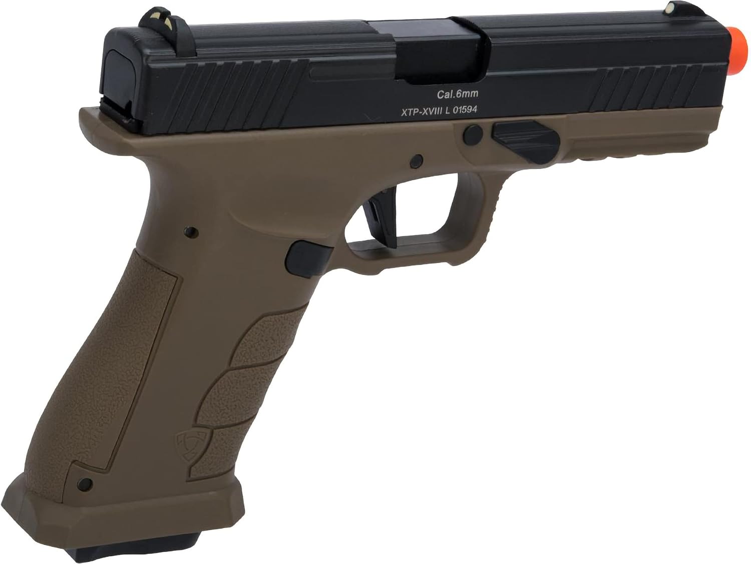 Evike Airsoft - APS XTP Gas Blowback Airsoft Pistol (Color: Desert / CO2)