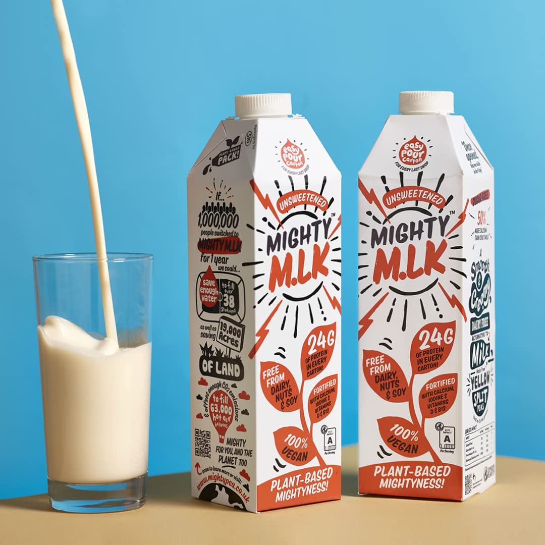 Mighty Pea Milk Unsweetened Vegan, Dairy & Gluten Free Milk