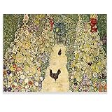 Gustav Klimt Canvas Wall Art - Garden With Roosters Poster - Art Nouveau Painting - Famous Oil Painting Reproductions for Living Room Bedroom Office Unframed (12x16in/30x40cm)