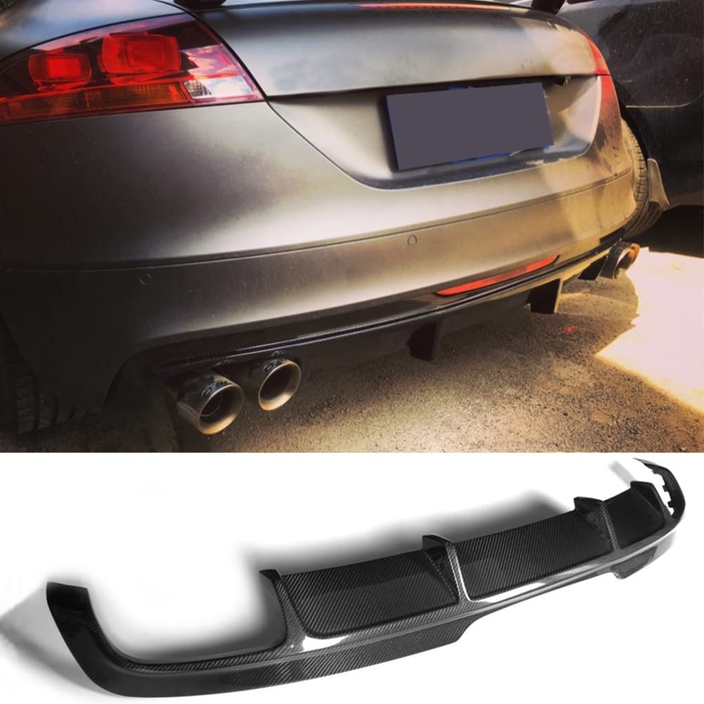 Diffuseur de Pare-Chocs de Voiture Diffuseur à la lèvre for Audi TTS 2008-2014 TT 2013 2014 Diffuseur de Pare-Chocs de Voiture Diffuseur Spoiler Lèvre Protecteur Fibre de Carbone