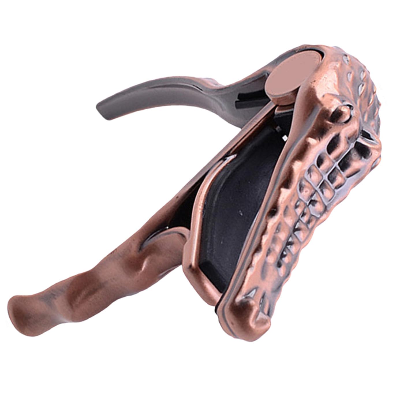 ifundom Professioneller Gitarren Capo aus Metall Leichter Capo für Akustikgitarre E-gitarre und Ukulele Praktisches Tonhöhenumwandlungszubehör für Saiteninstrumente