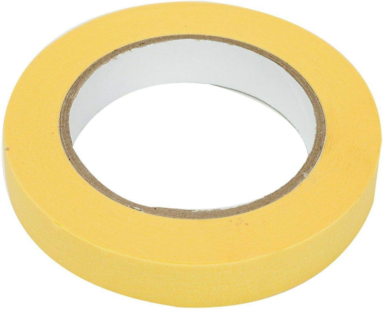 BLACKHORSE-RACING 12-Pack Automotive Refinish Masking Tape Yellow 3/4 inch 165 feet, Cars Vehicles Auto Body Paint Tape, Automotive Painters Tape Bulk Set x 12 Rolls