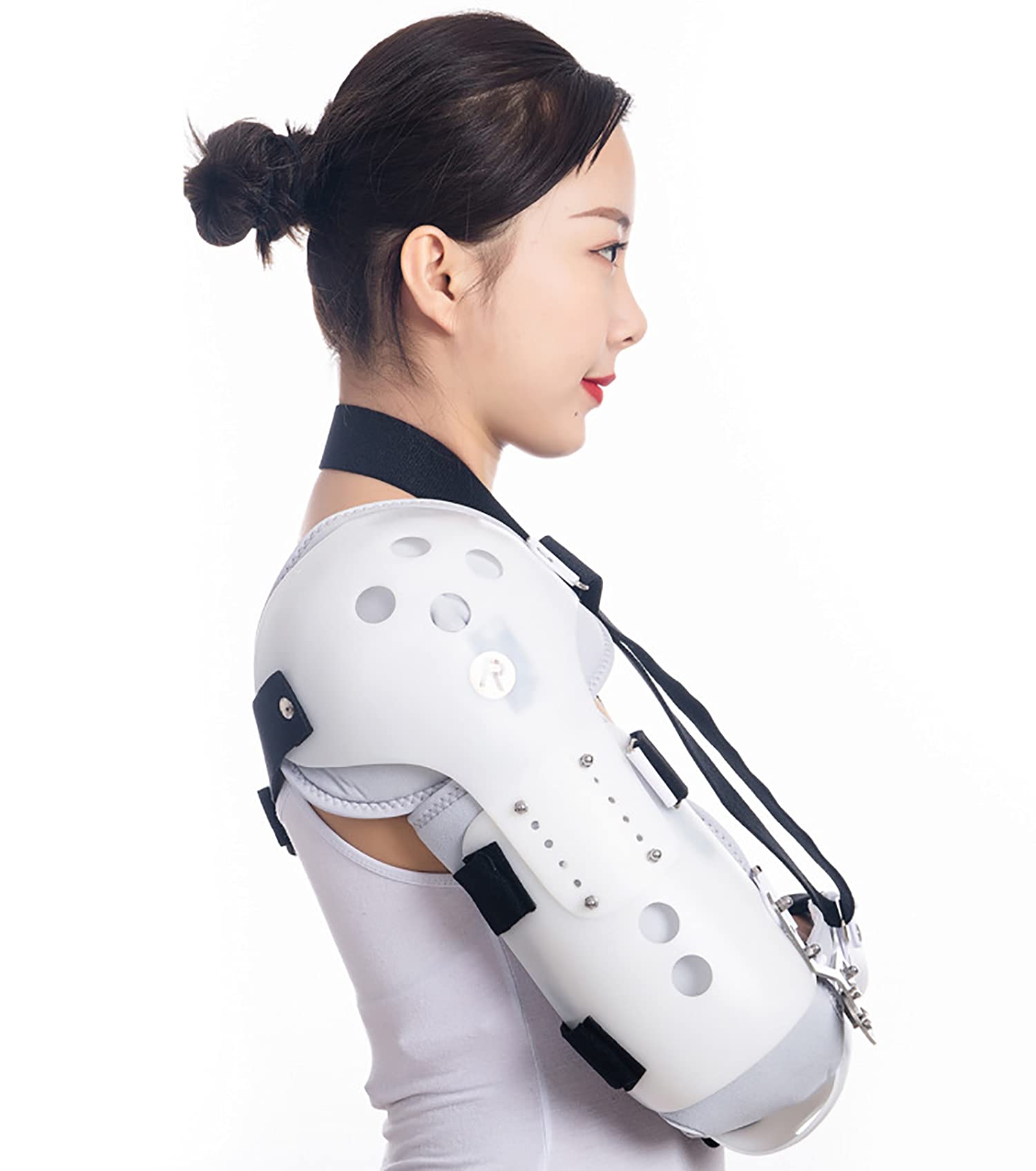 Cabestrillo para Brazo con bisagras, Soporte para Codo, Soporte Ajustable para antebrazo, para recuperación de Lesiones, Soporte para Brazo, extensión de Brazo,