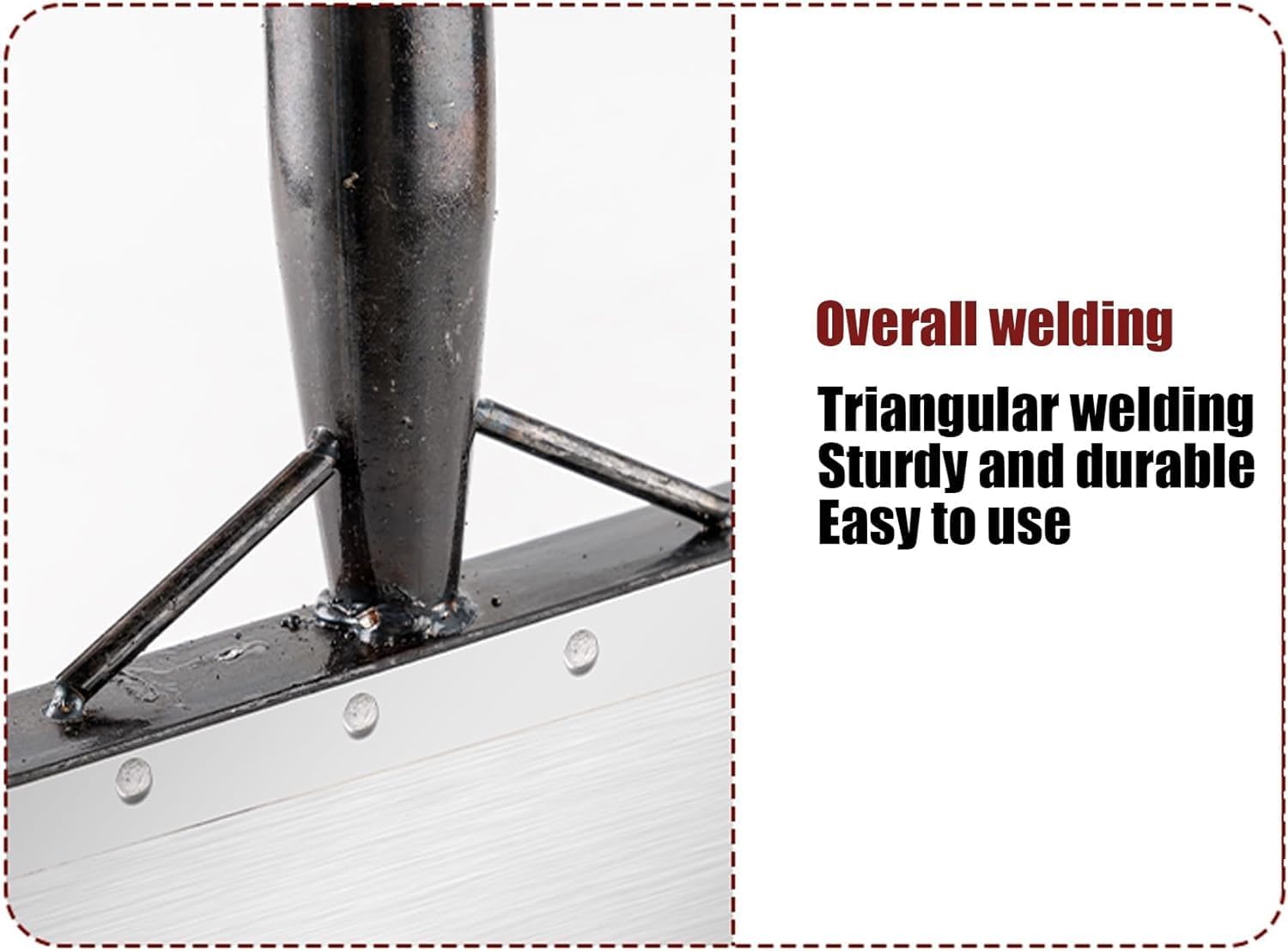 ELEFOCUS Snow Clearing Tools Multifunctional Snow Pusher Weed Removal Garden Flat Shovel for Lawn Edging Ice Scraper(21CM)