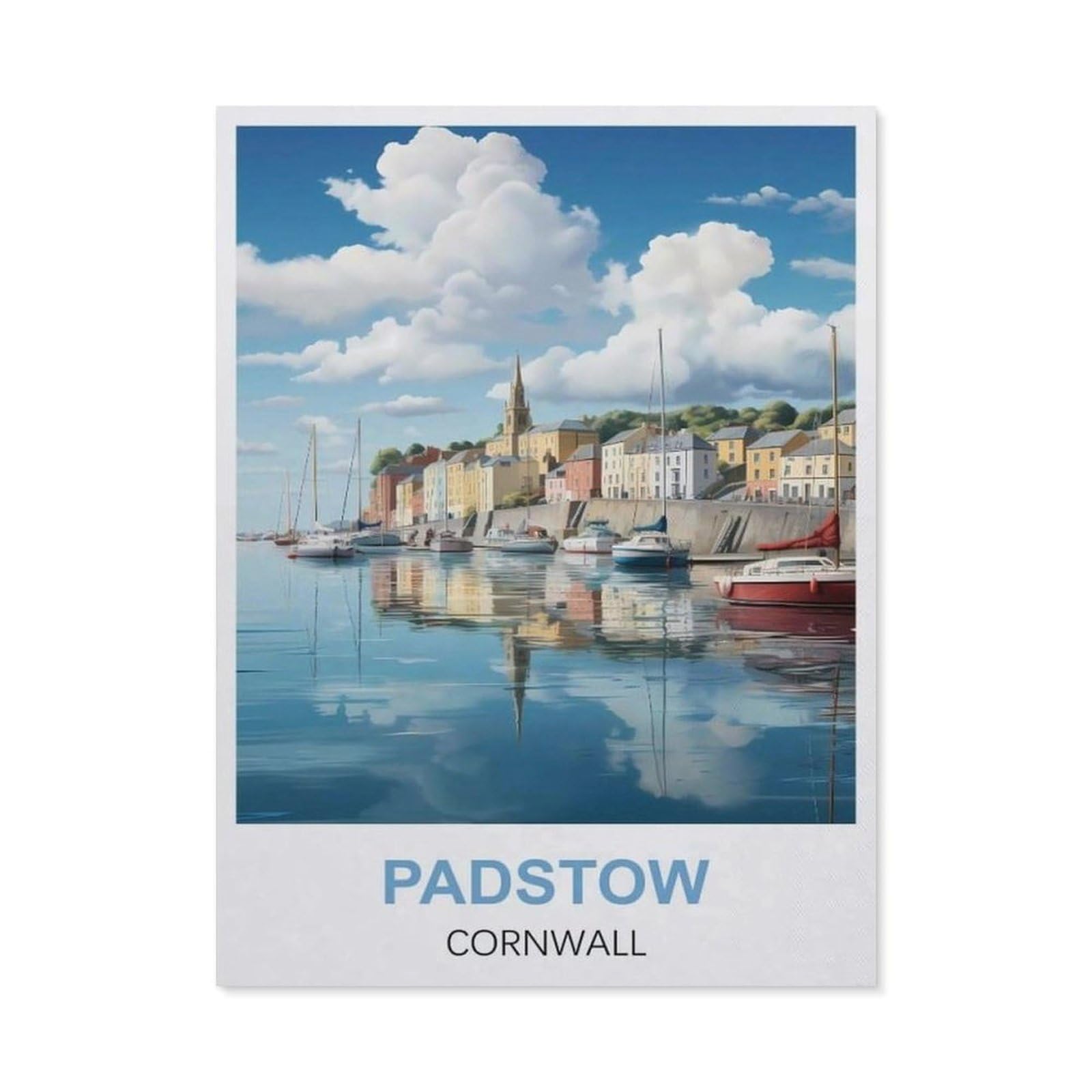 Metal Sign Tin Sign，Padstow Cornwall(15x30cm）