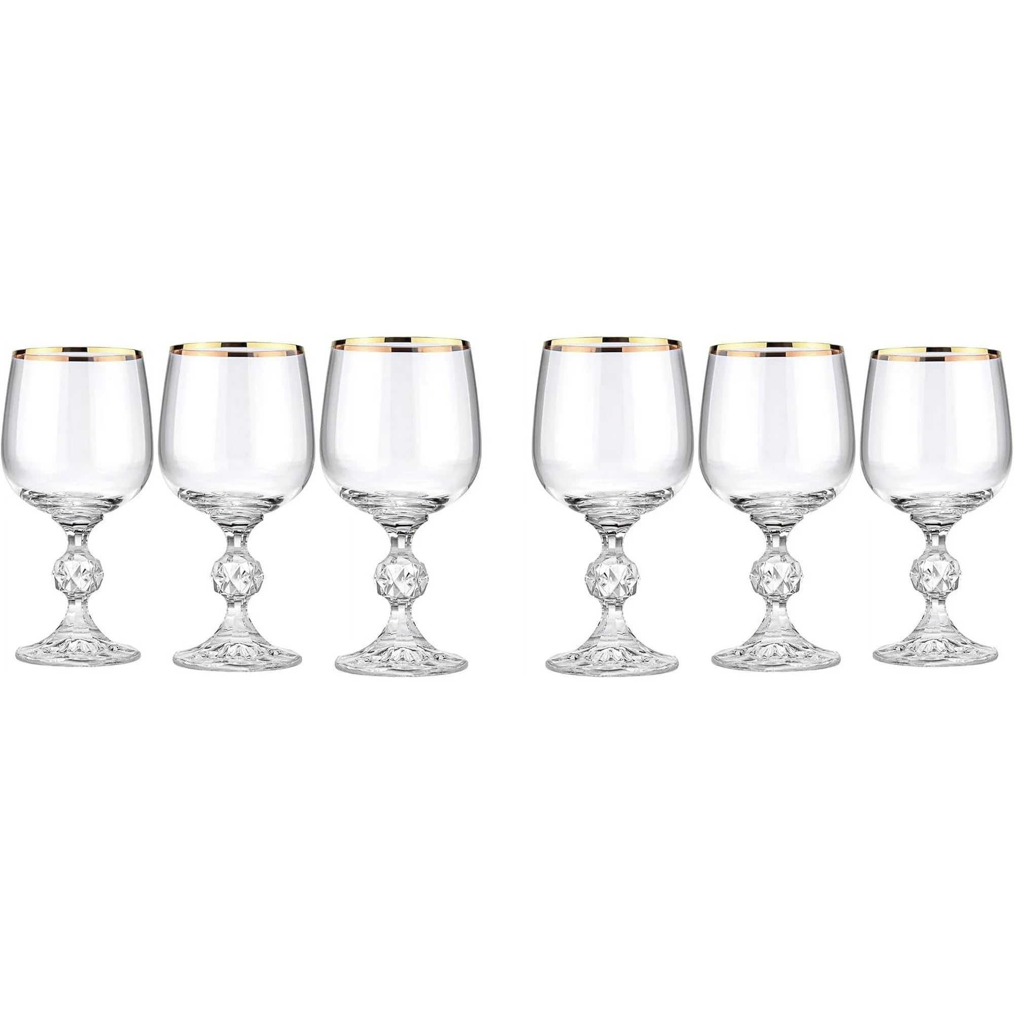 Amazon.com | Crystalex Bohemia Claudia Golden Celebration 24-Piece