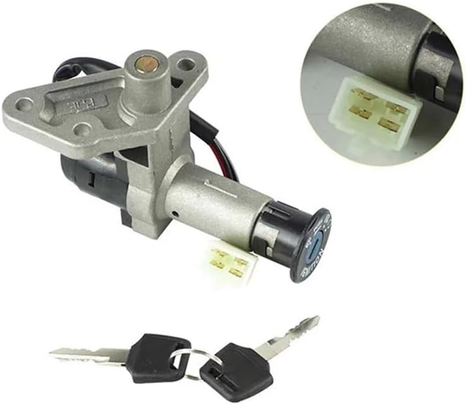 Set di chiavi per serratura interruttore cilindro accensione, per 150 R5R9 Accessori per moto con rubinetto per auto completo per Meccanismo di chiusura della porta