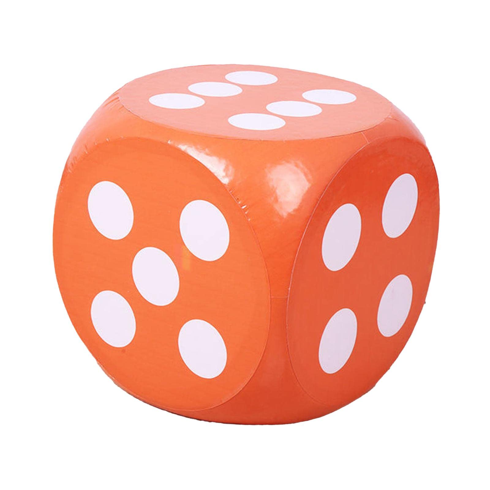 Weicher Schaumstoffwürfel, 12 Zoll, Intelligenz Entwickeln, Mathematik Lernen, Zählen, Lernspielzeug, Großer Schaumstoffwürfel D6 für Kinder, Jungen U, Orange
