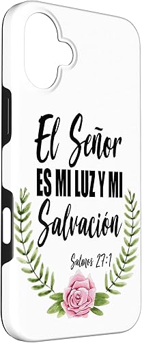 Miniatura 57 de iPhone X/XS El Señor Es Mi Luz Española Biblia Cristiana Biblia Cristiana Caso