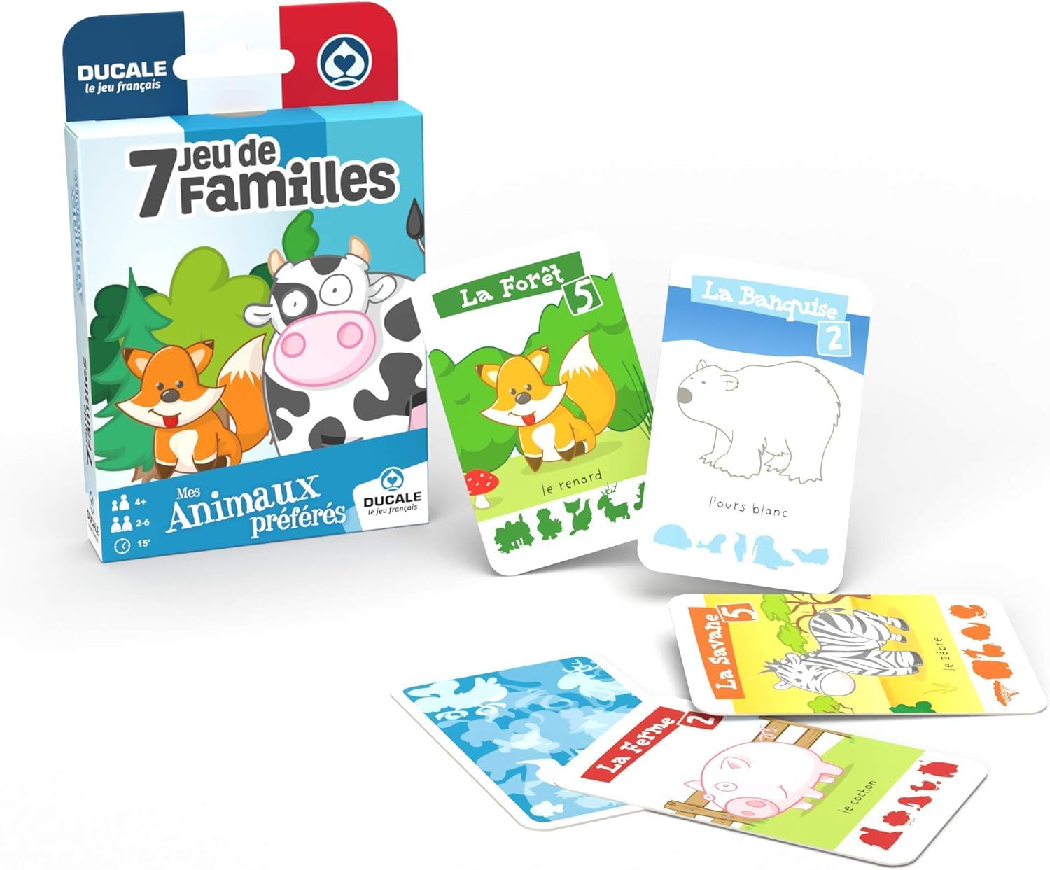 LA DUCALE le jeu français 10007392 Animals Carta Mundi France SARL, Multi-Colour