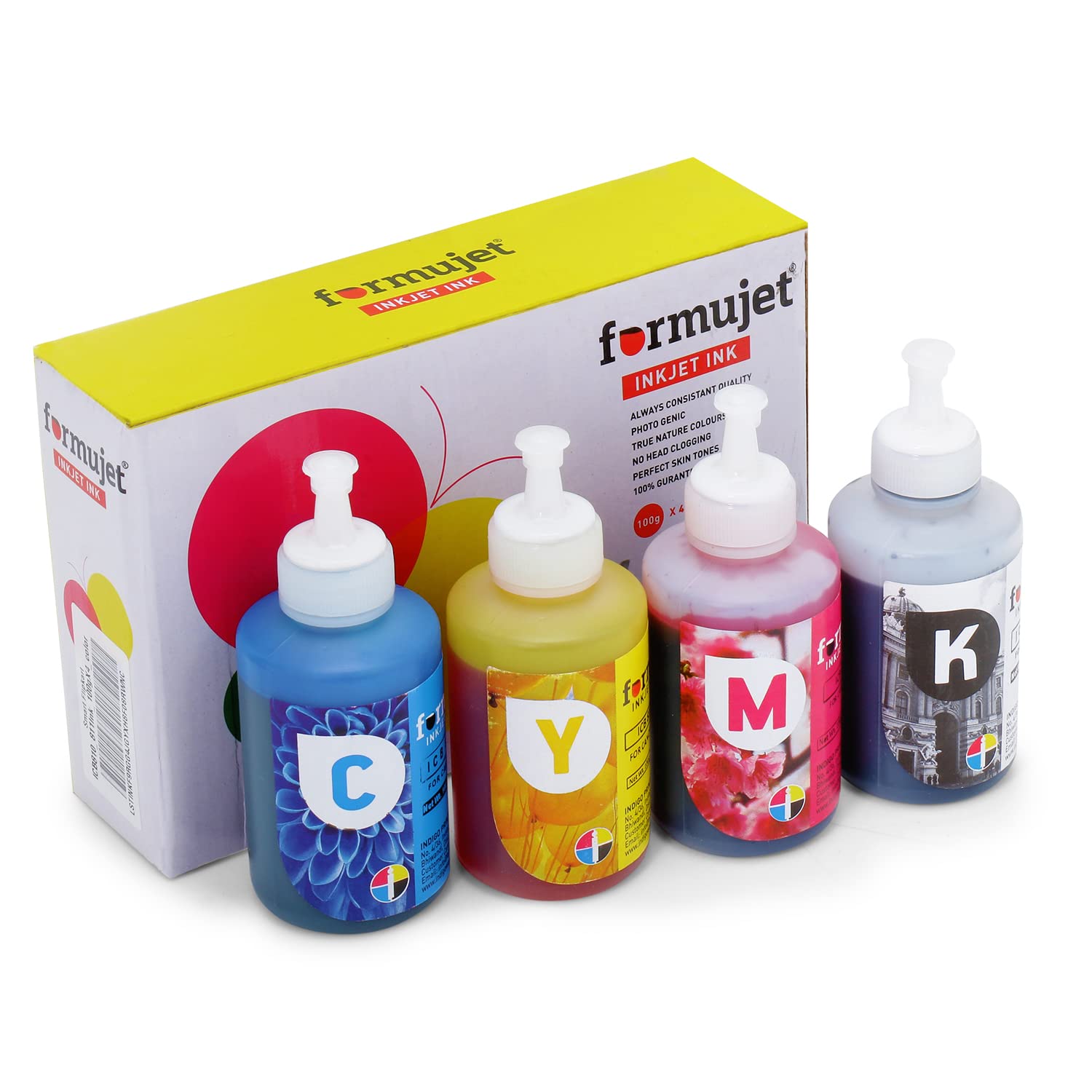 Formujet ICB 810/811 Inkjet Ink 4 Colors x 100g Compatible for ...