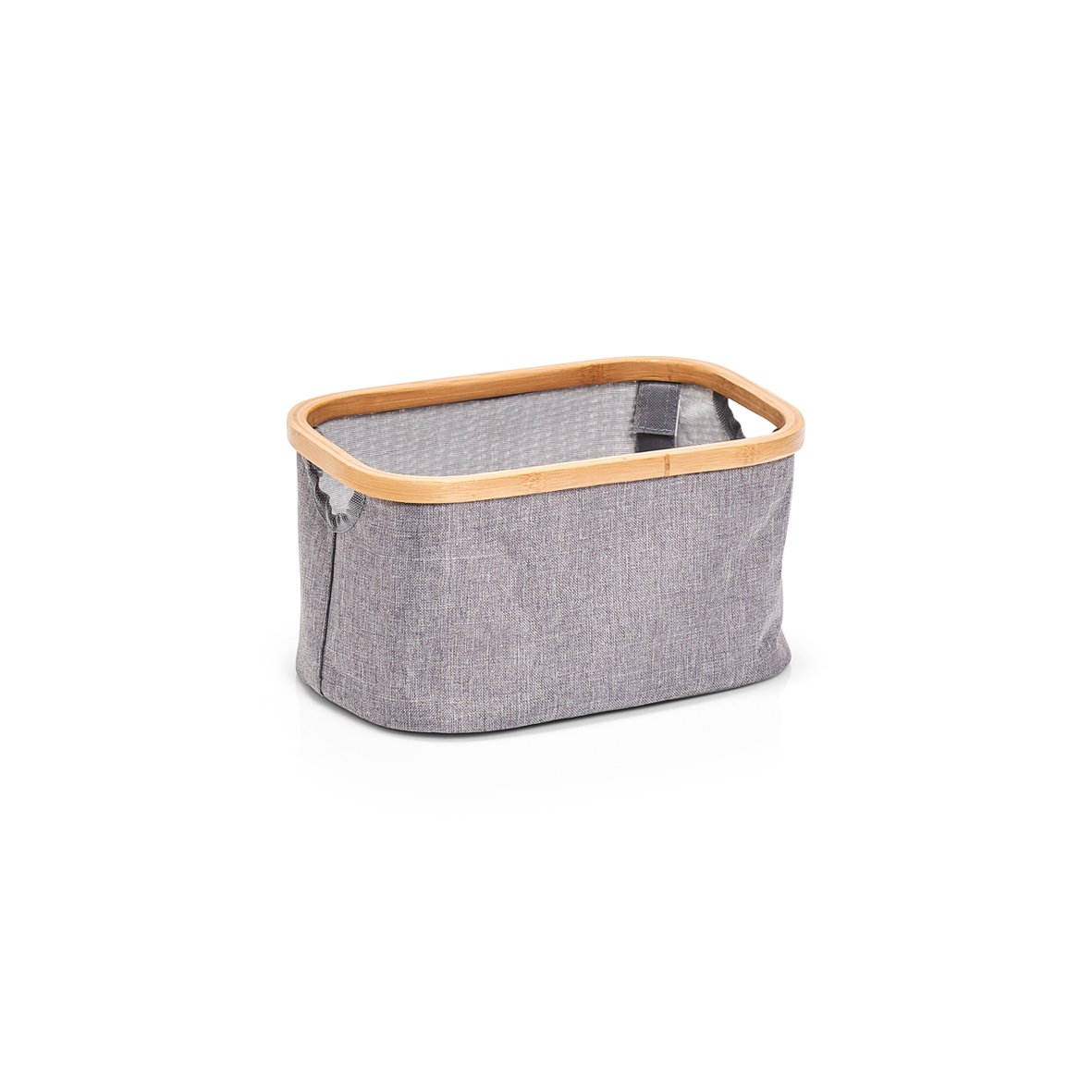Panier de rangement de qualité supérieure en bambou et textile gris Zeller 14230