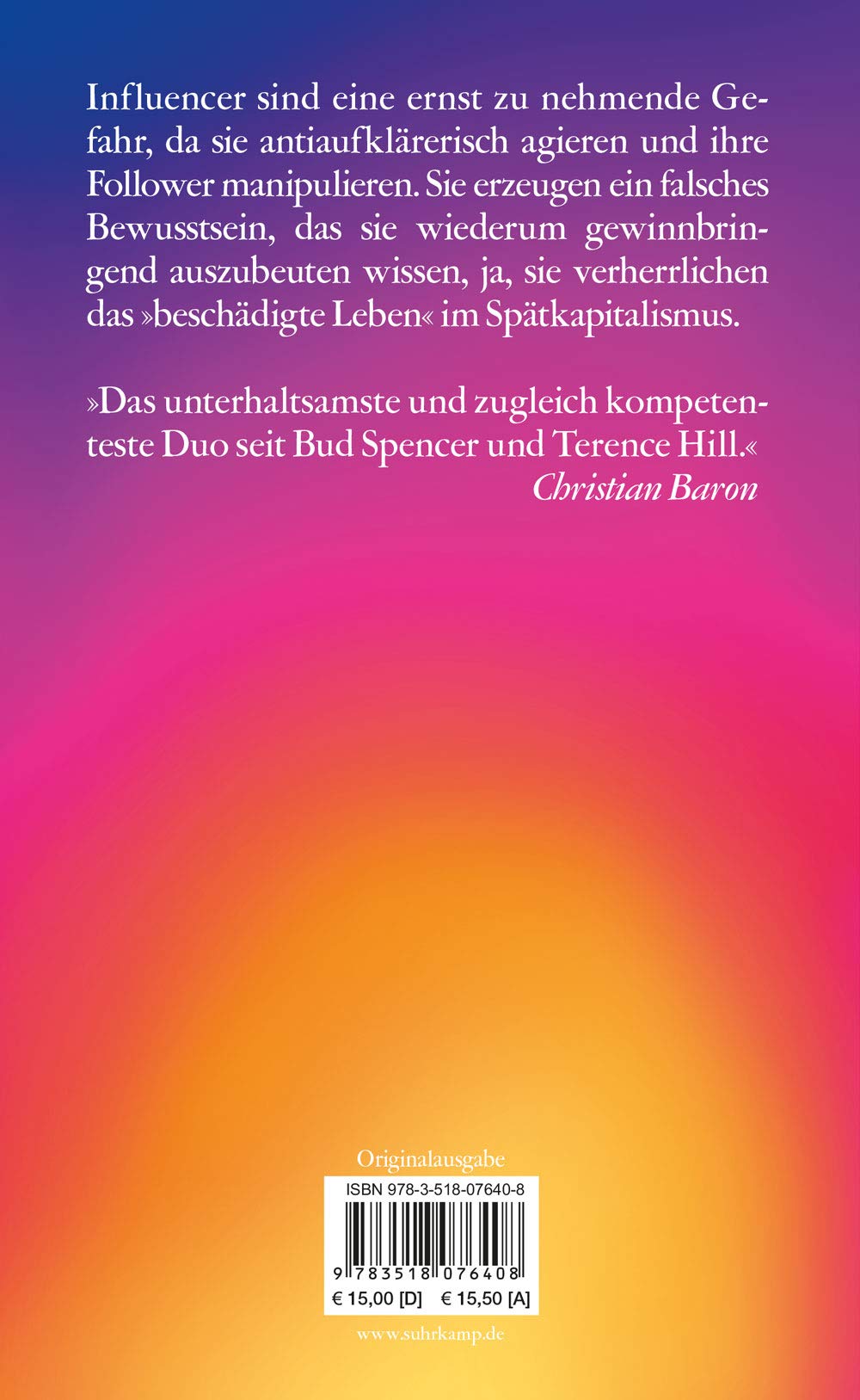 Influencer: Die Ideologie der Werbekörper