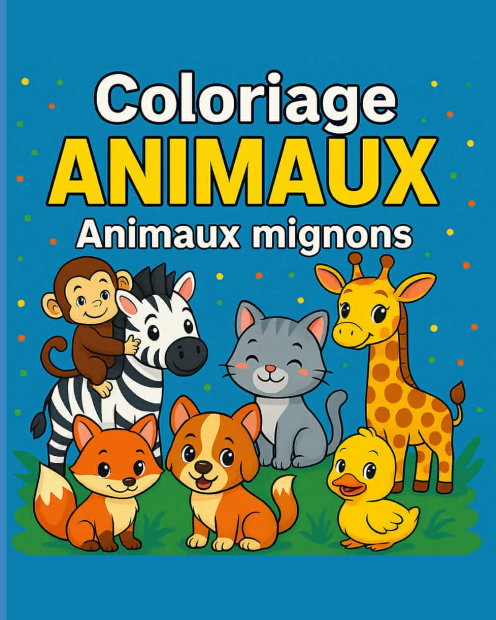 Coloriages animaux mignons: Un livre de coloriage amusant pour enfants de 3 à 7 ans