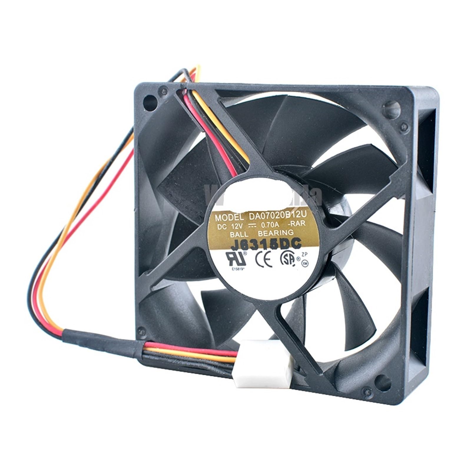 JJKKOZVQF 7cm 70mm Cooling Fan DA07020B12U Dual Ball Bearing DC12V 0.70A