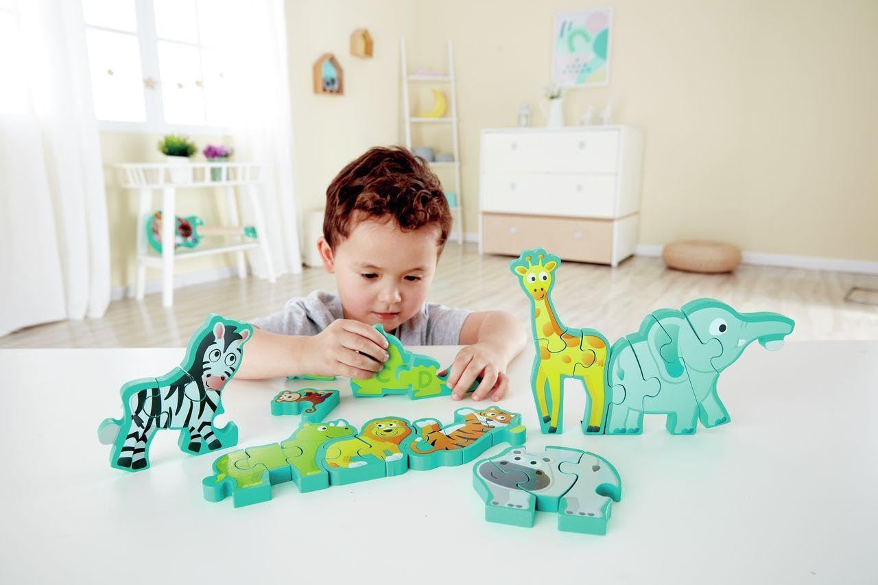 Hape E1627 Puzzle alfabet i parada zwierząt
