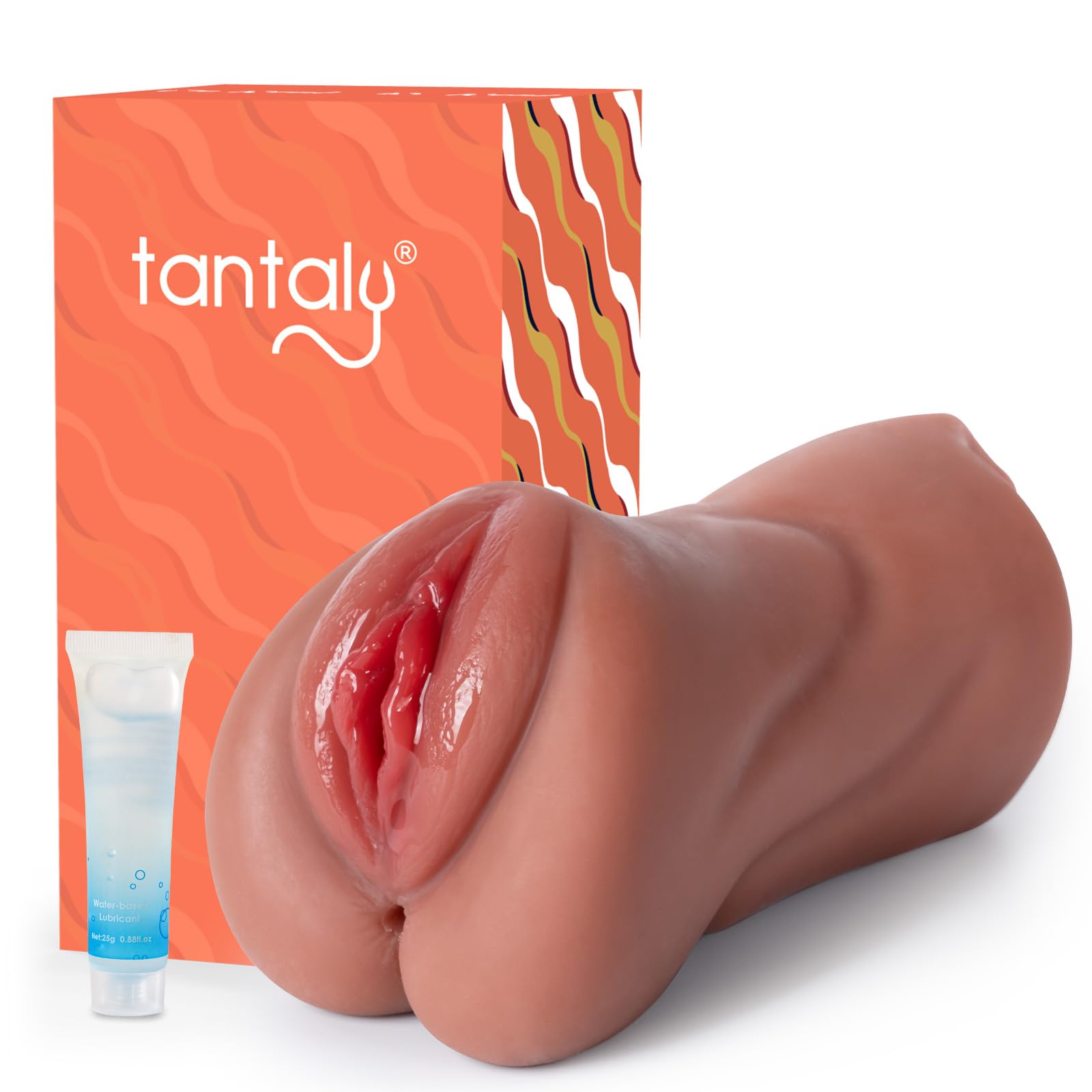 TANTALY 1.45LB Pocket Pussy Sex Toys for Men with Sexy Mouth Grace Wheat