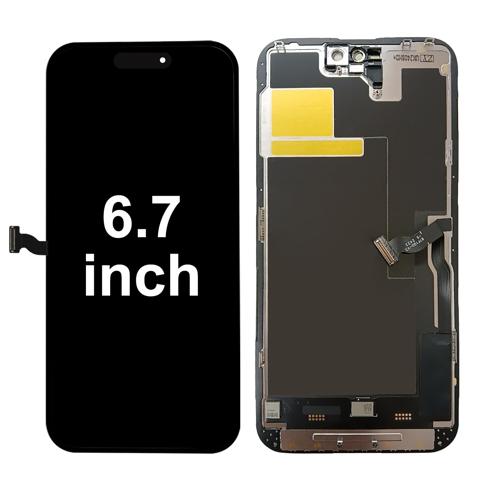 DIGI4U Schermo LCD Per IPhone 14 Pro 6,1″ – Con True Tone, 3D Touch E Strumenti Di Riparazione