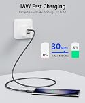 SUNGUY 10Gbps Android Auto USB C Câble, 1.5FT 3A USB 3.1 Gen 2 Charge rapide & Transfert de données USB C CarPlay Câble, compatible avec iPhone 17 16 15 Pro Max, Samsung T7, Galaxy S23 S22 Ultra Remarque 20, SSD